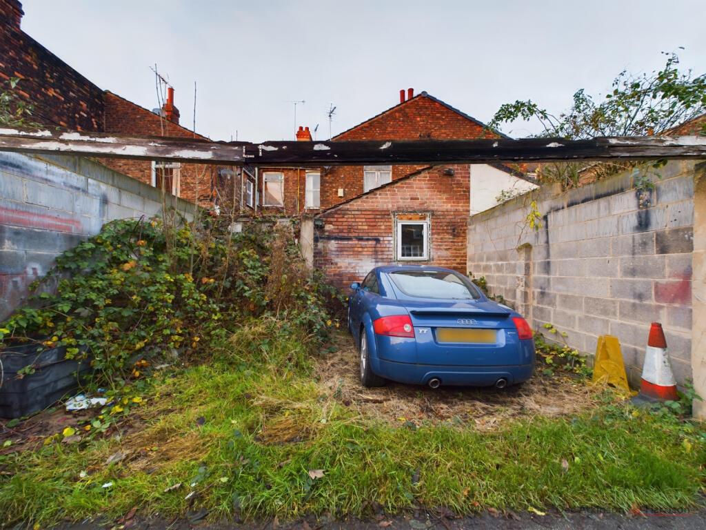 Rear of property