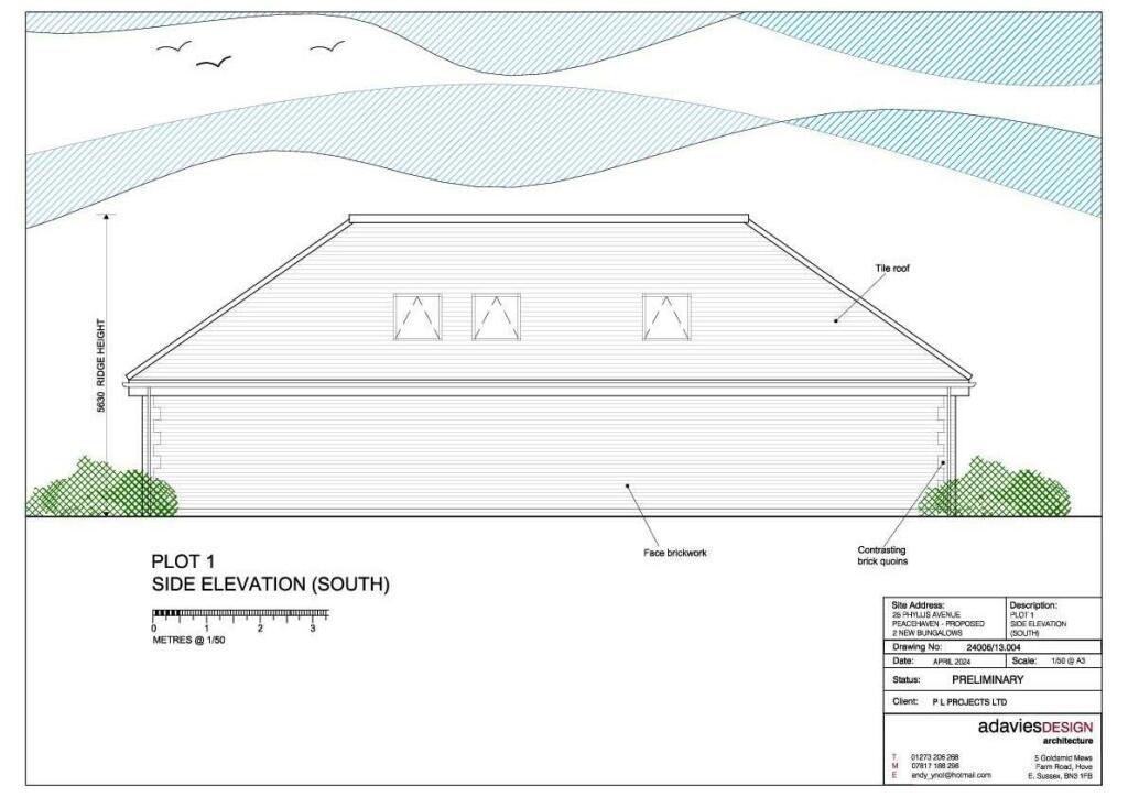 Plot 1 Side Elevation South
