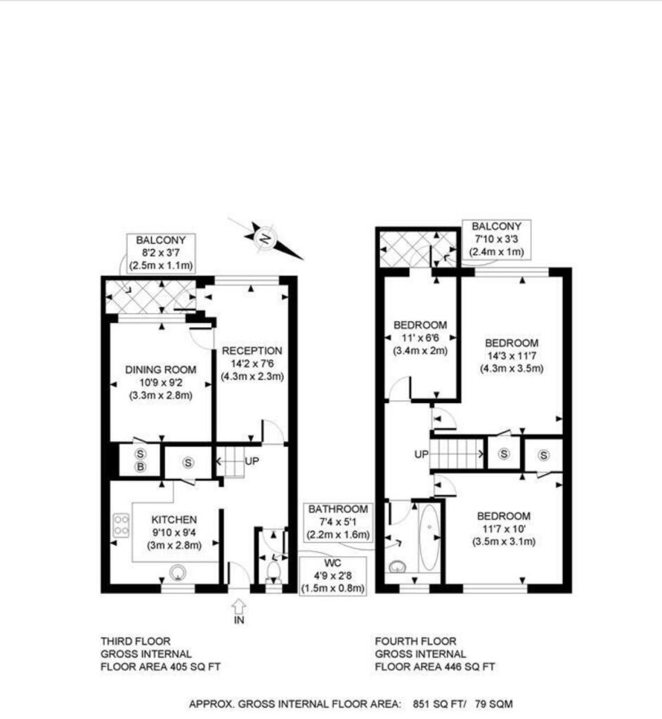 Flat 48 Warnham House, Upper Tulse Hill, Brixton, London, SW2 2SA