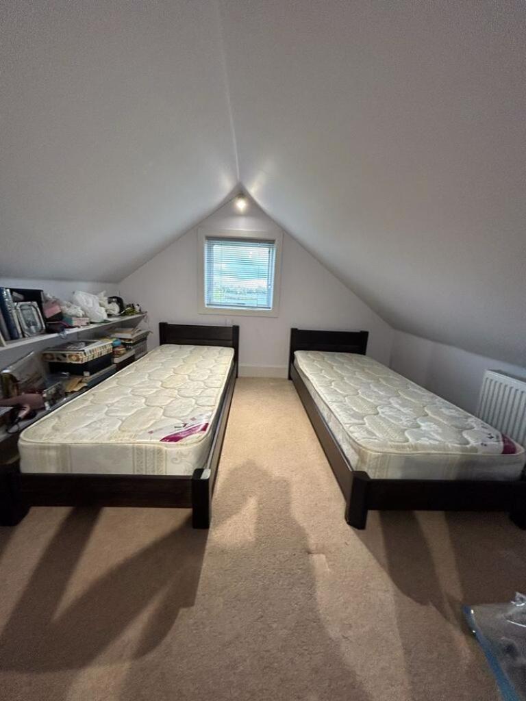 Mezzanine area in eaves of house