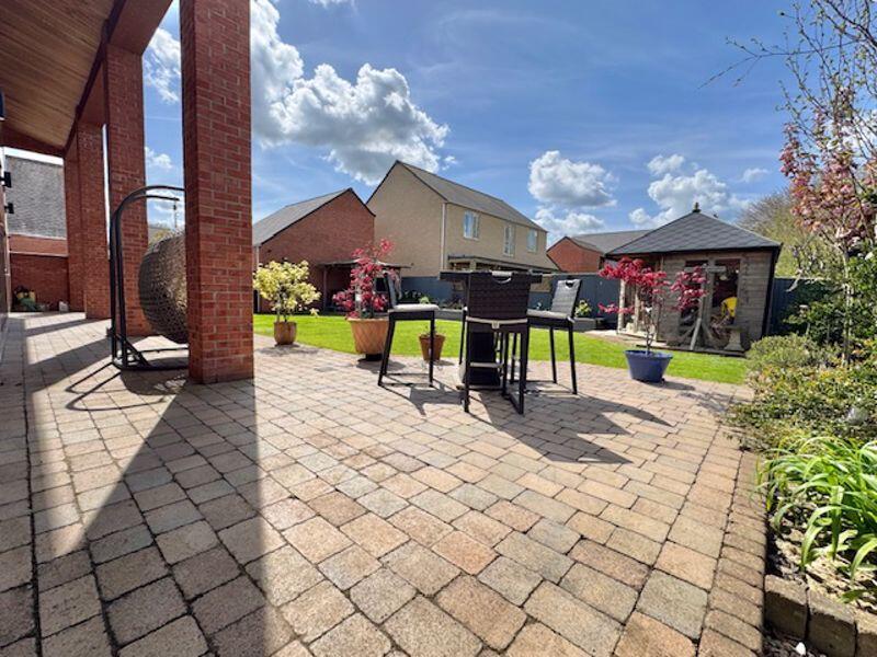 Rear patio and garden view 2