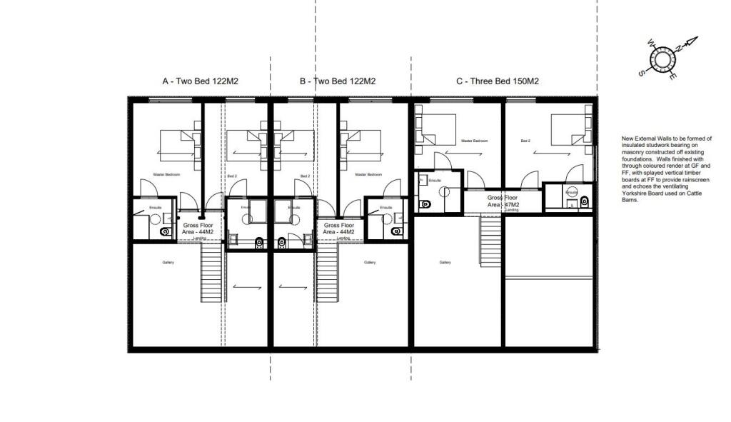 A,B,C proposed first floor 1