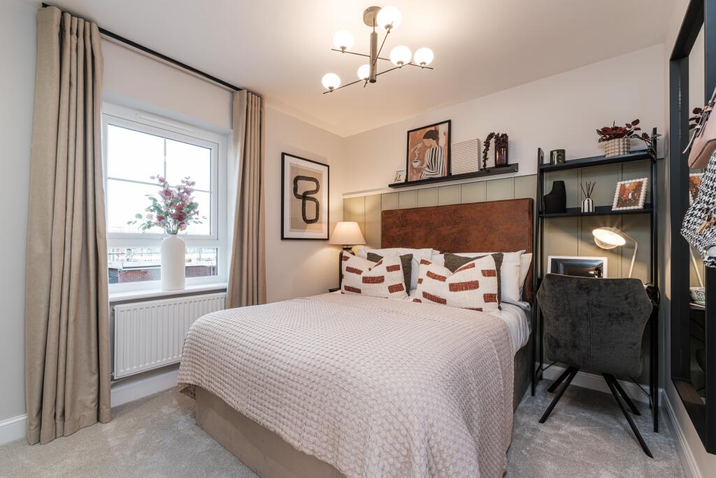 Interior view of bedroom 2 in our Moresby home