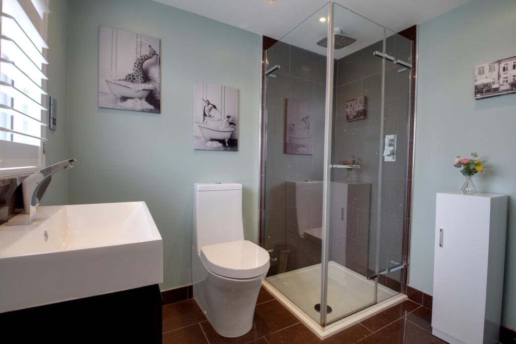 En suite shower room to bedroom 3