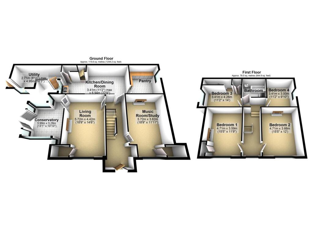 Sycamore Farm 3D Floor Plan