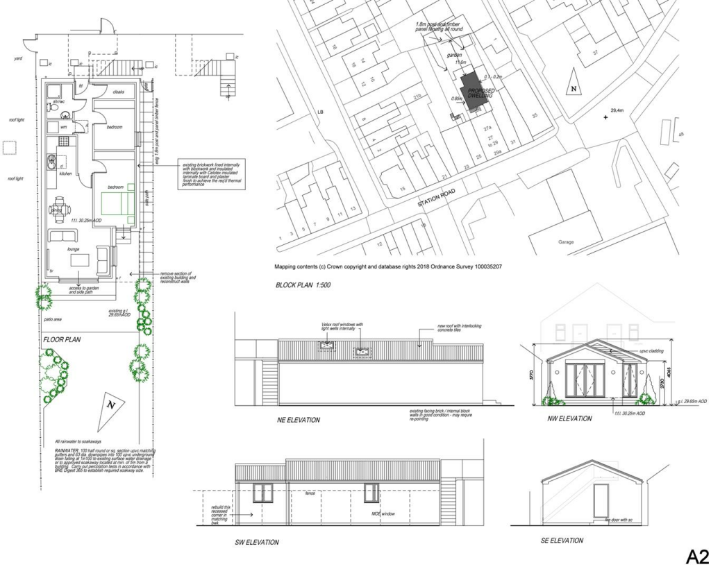 plans for rear development