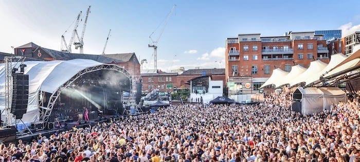 View of Castlefield Bowl Concert from one of the t