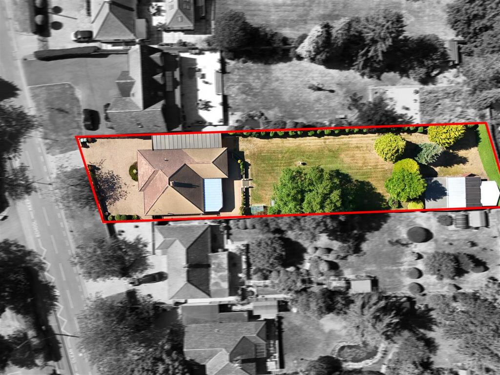 Aerial view of plot