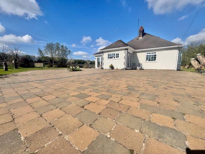 Block paved parking area