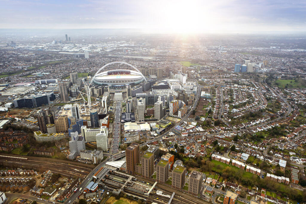 wembley park aerial view