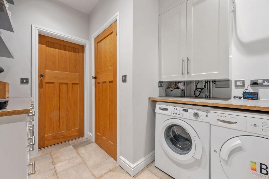 Utility room - doors leading to WC (right) and bac