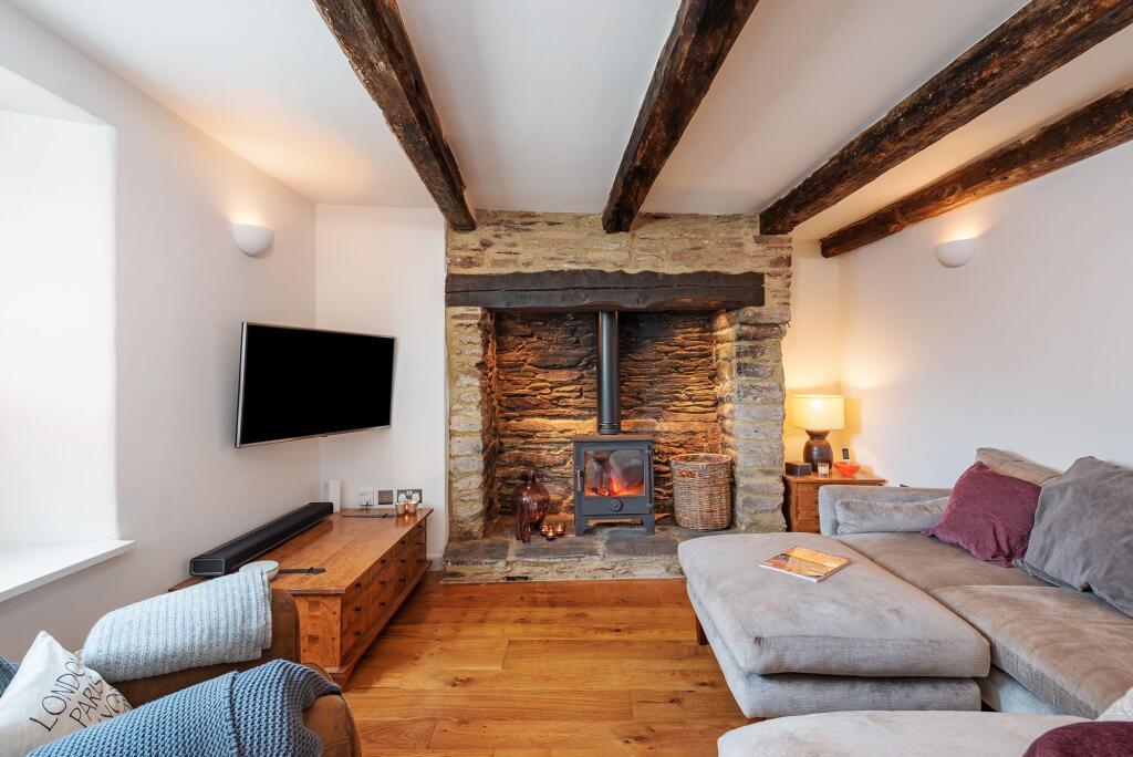 The Old Dairy, Stoke Fleming, Living Room