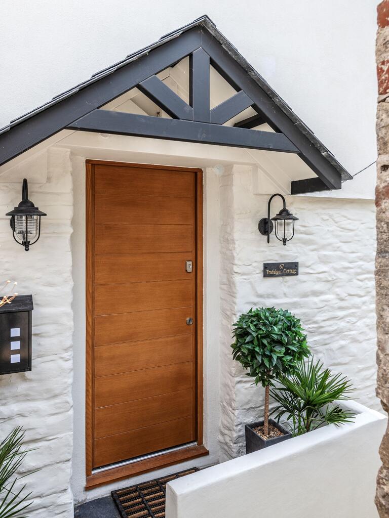 Front Door- Trafalgar Cottage Above Town-Dartmouth