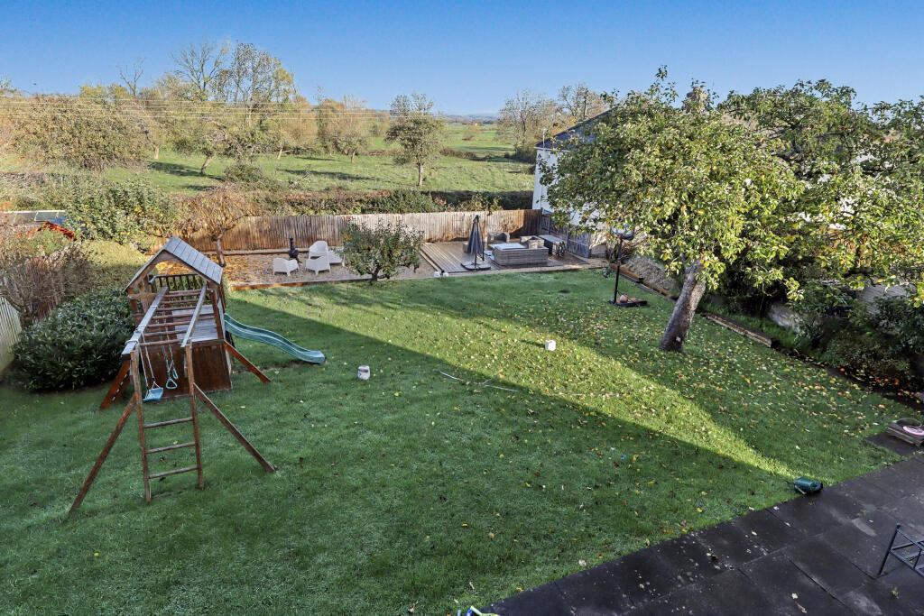 Rear garden and views