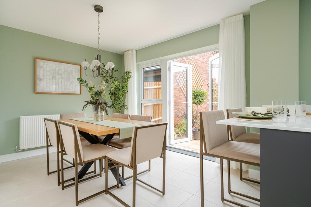 Throw open the French doors and let the light pour in; perfect for sunny breakfasts