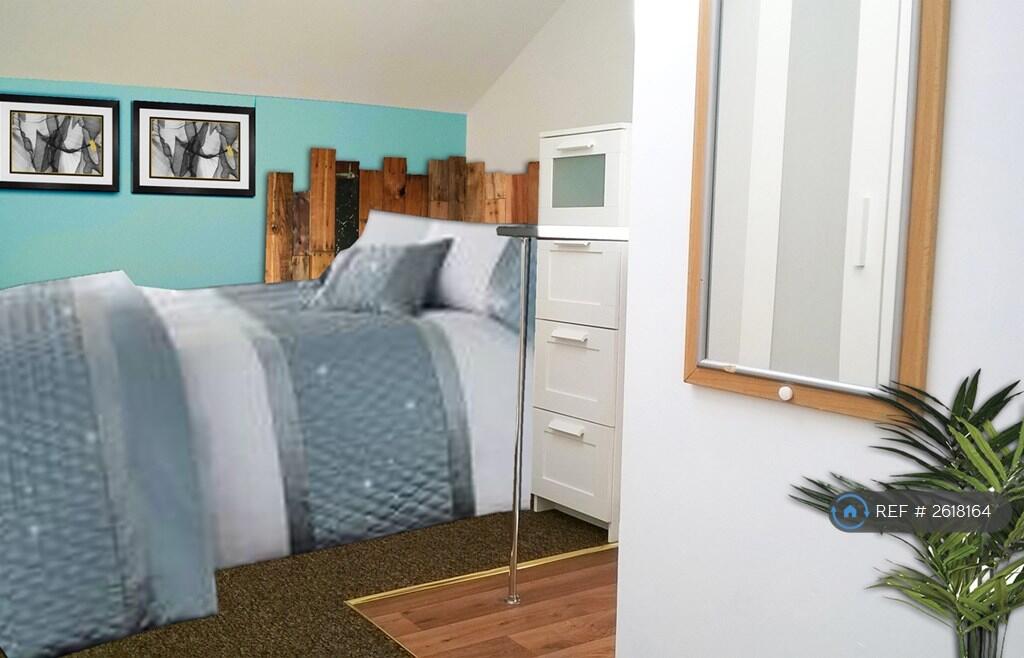 Bedroom In Shared House, Being Refurbished 