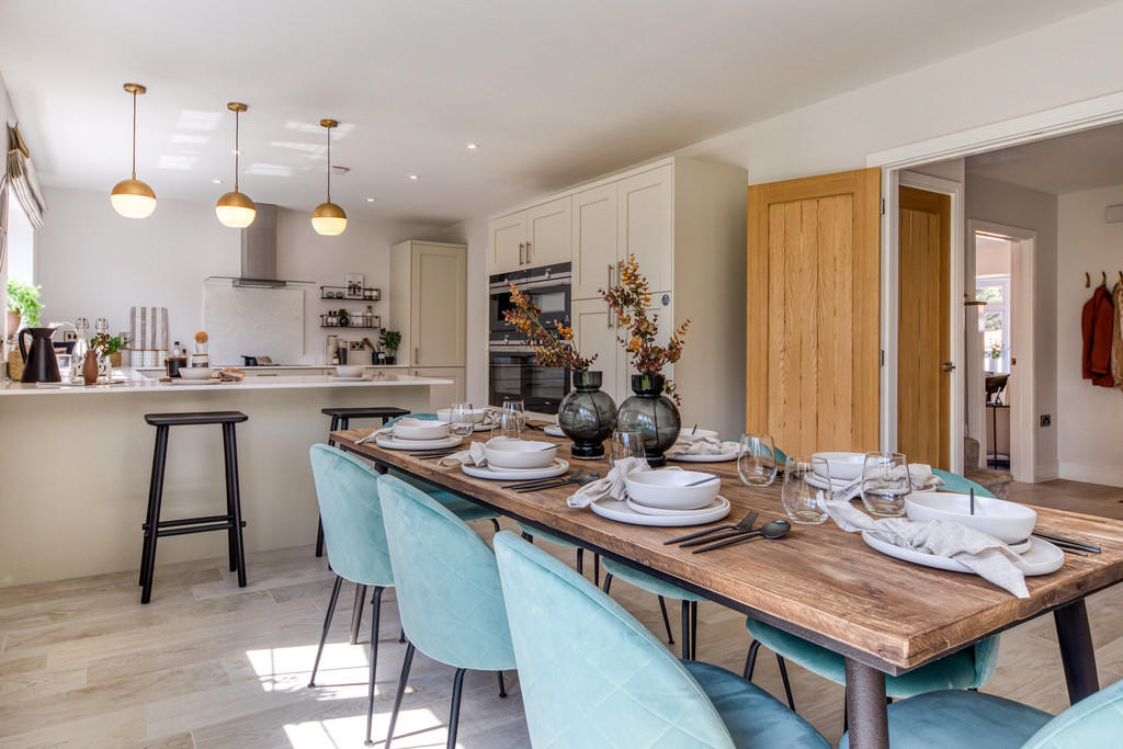 Open plan dining ...