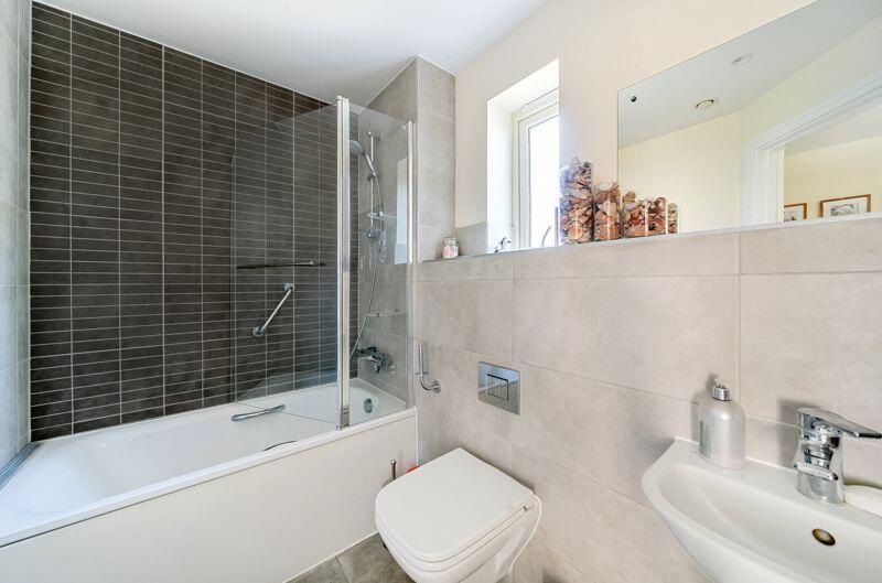 Bathroom off hallway