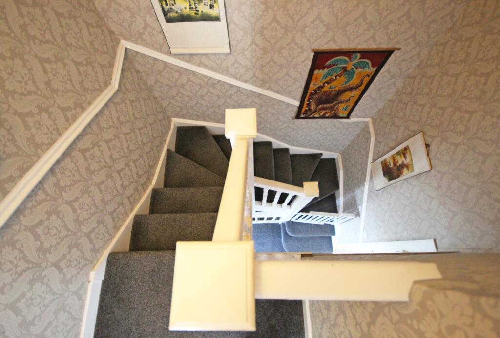 Stairs leading to loft conversion where Bedroom 4 