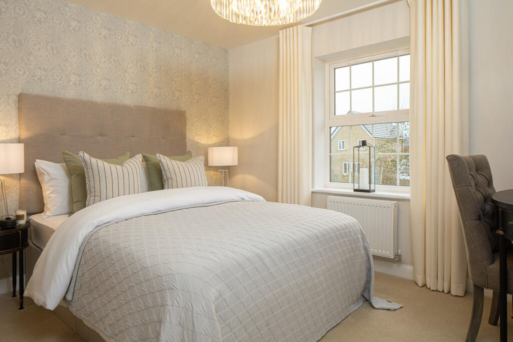 Bedroom in the Cornell 4 bedroom home