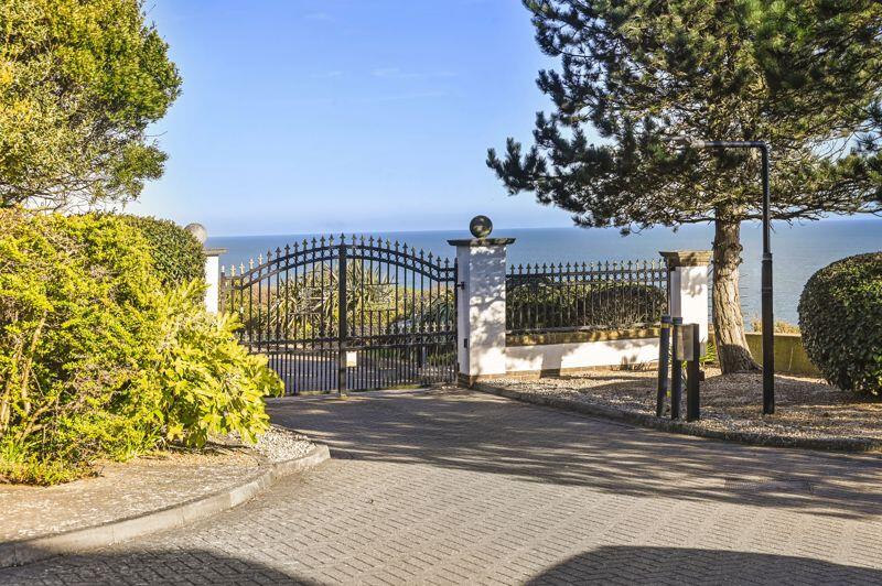 Entrance gates to complex