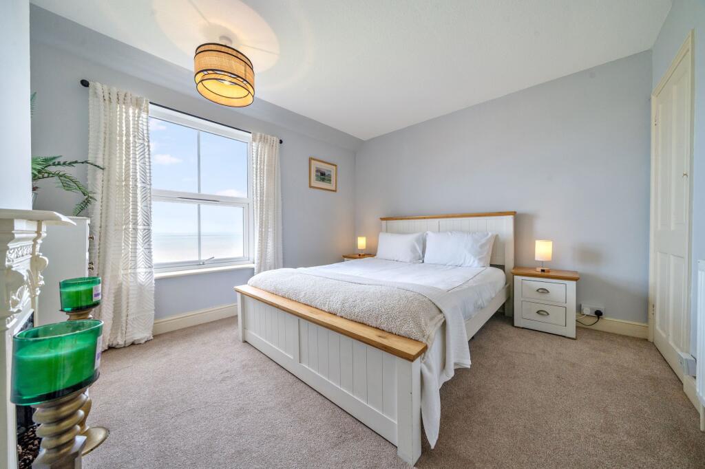 Front bedroom with sea views
