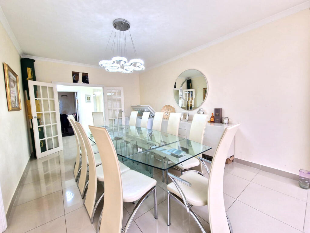 A larger than average extended semi detached fami