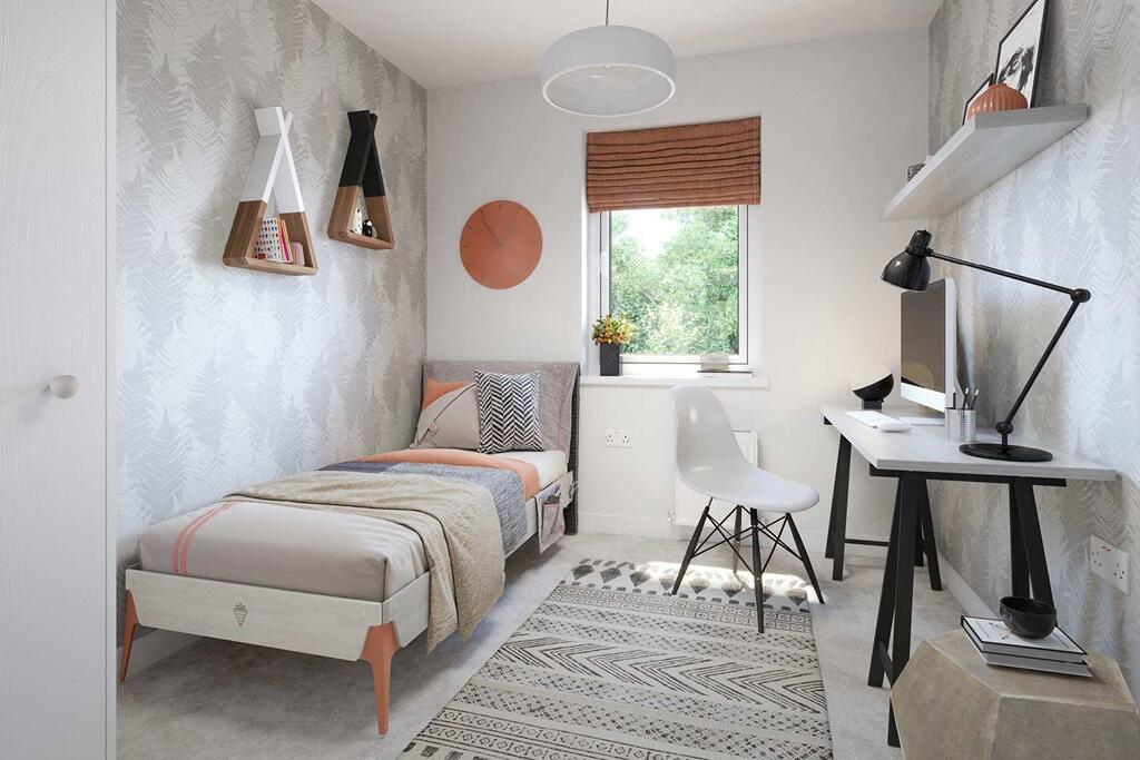 Style bedroom three of the resident teenager, or as a study