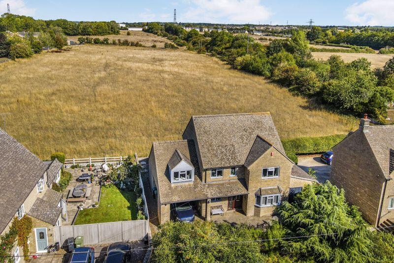 Aerial view from front