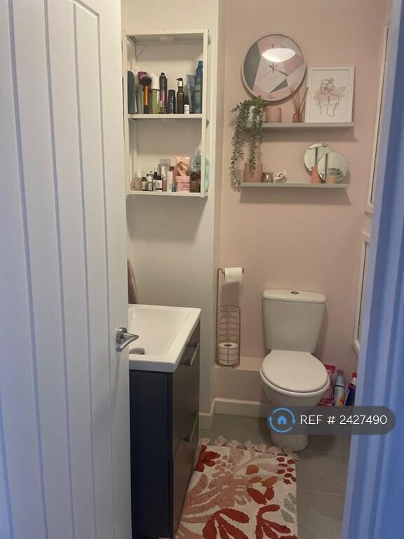 Bathroom (Wall Now Painted White)