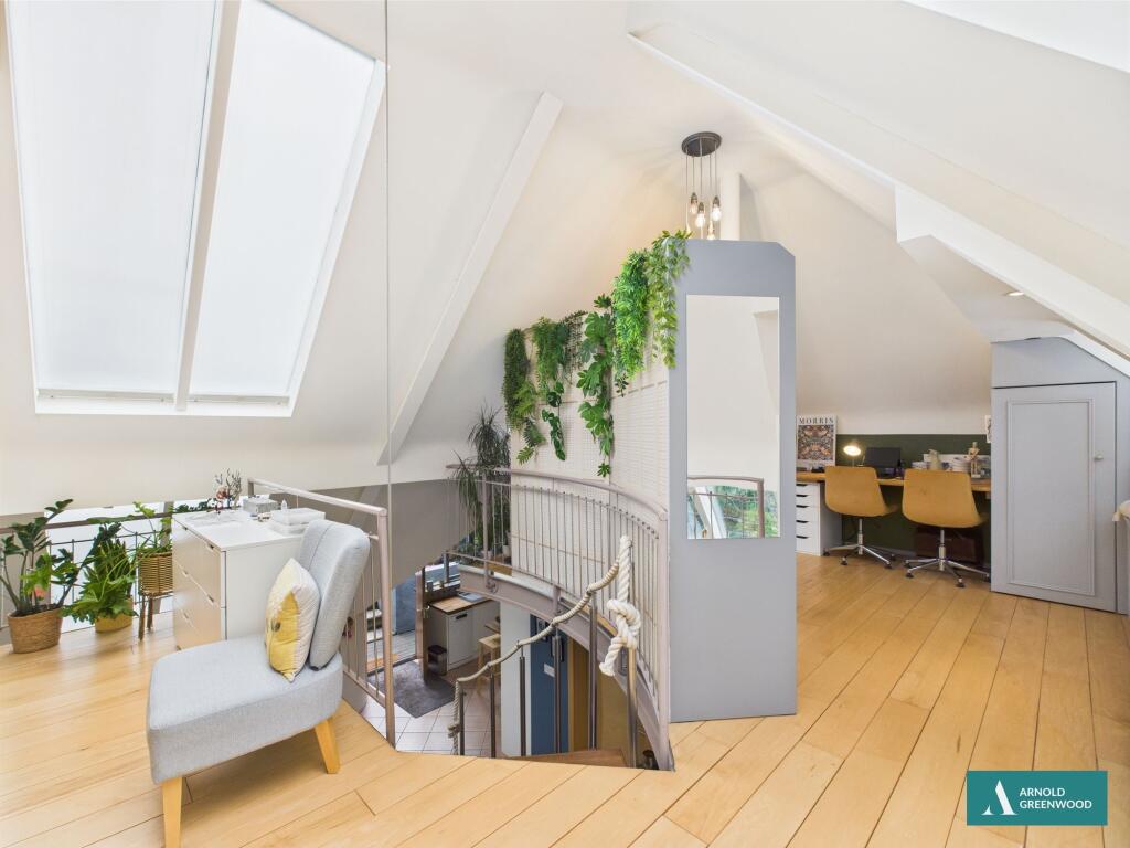 Open plan bedroom/office/dressing room