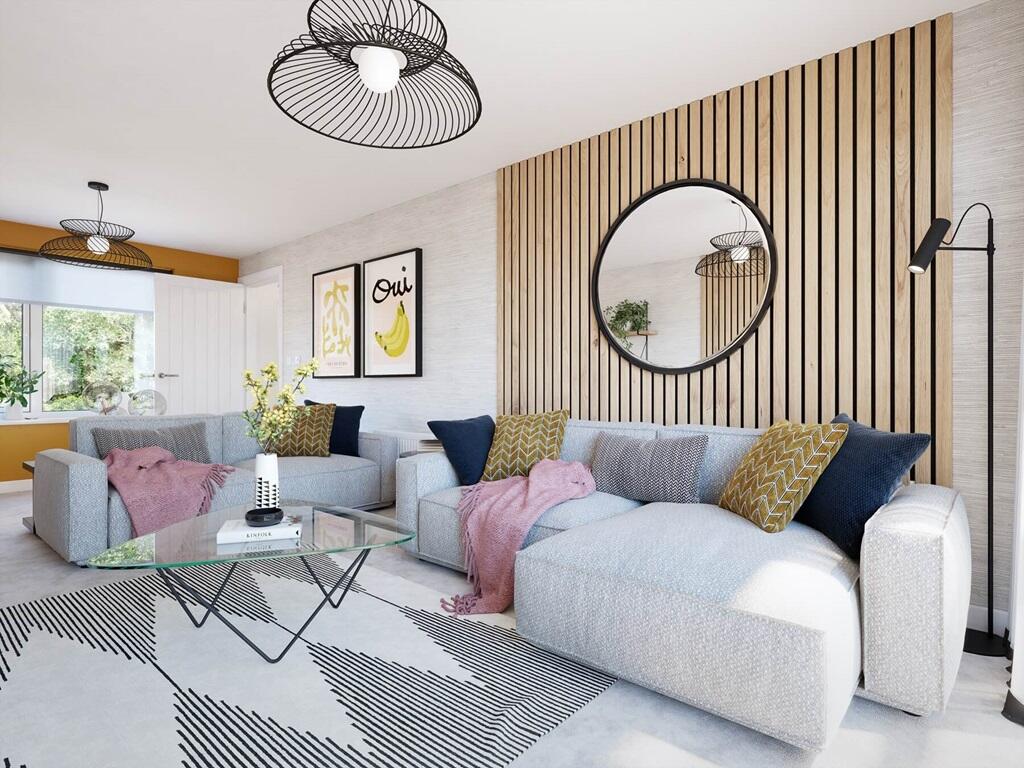 A spacious living room to unwind and relax