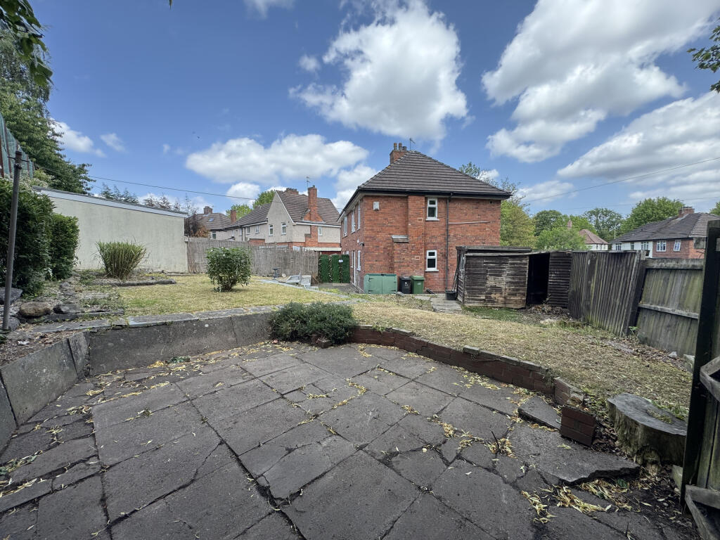 Rear of property