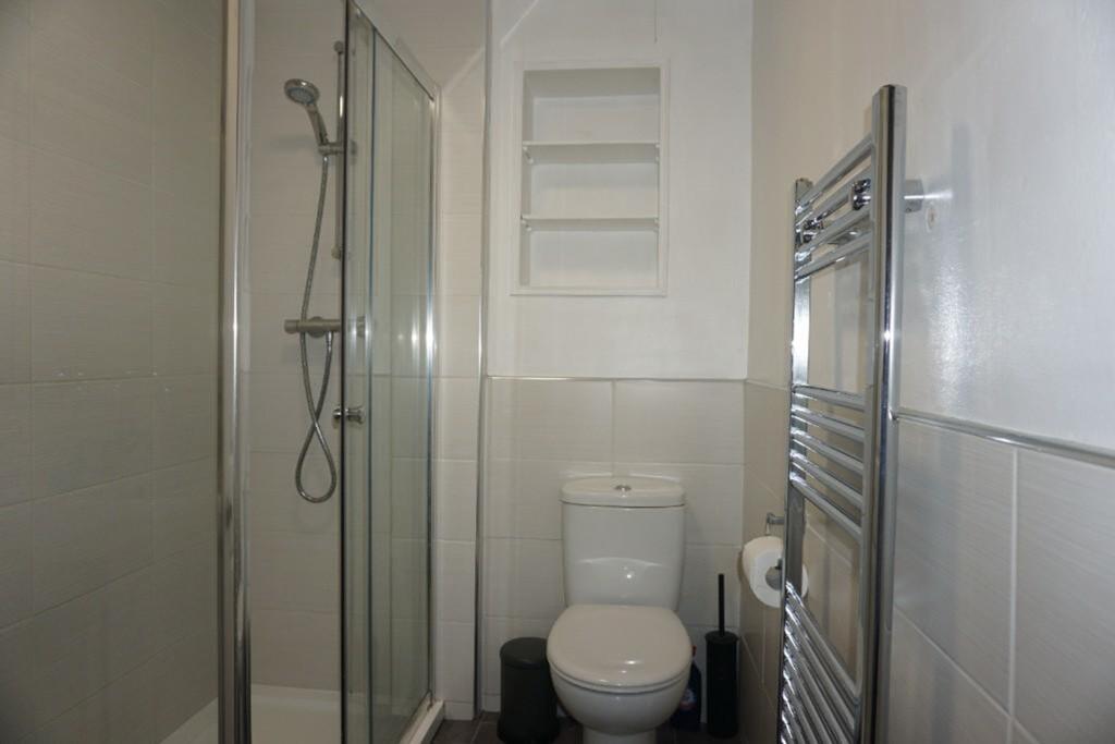 A modern and well-maintained bathroom featuring...