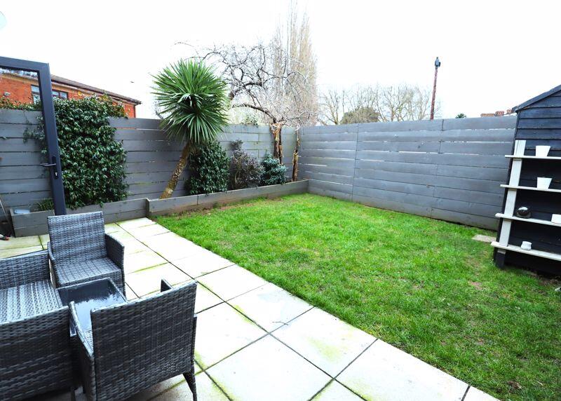 Back garden with patio