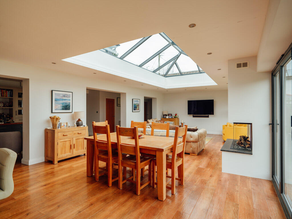 Kitchen, Dining, and Living Area