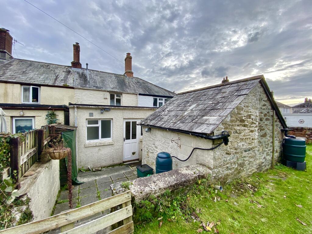 Rear with Stone Storage Shed