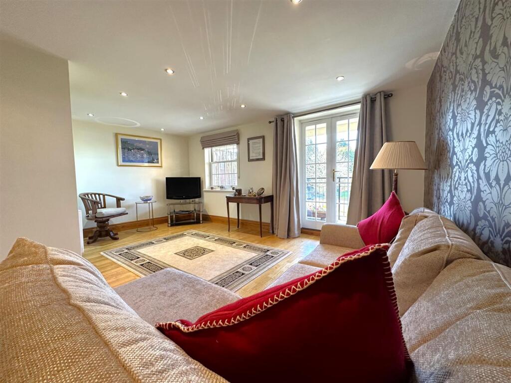 Living Room With French Doors 891