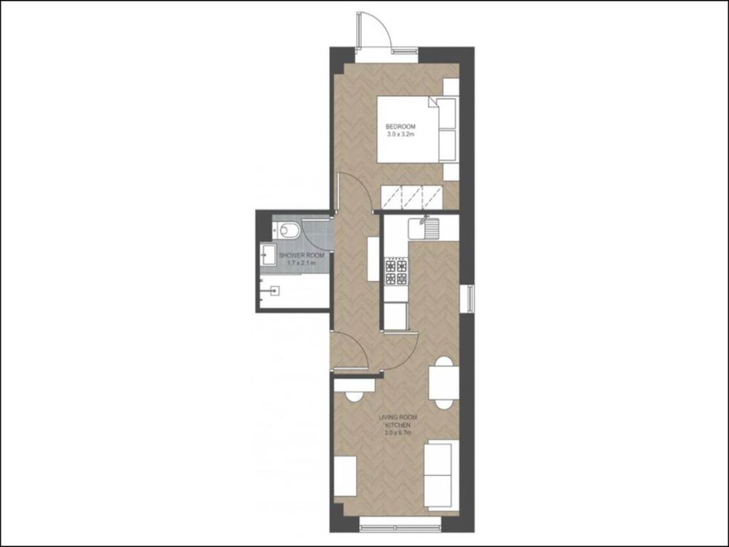 Flat 1 Floor Plan