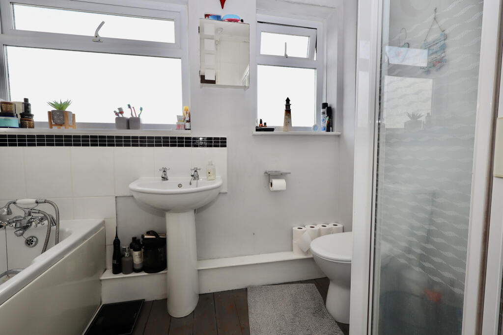 Bathroom with separate shower