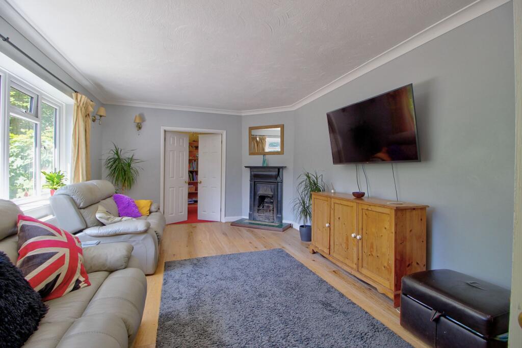 Living room with adjoining study / home office