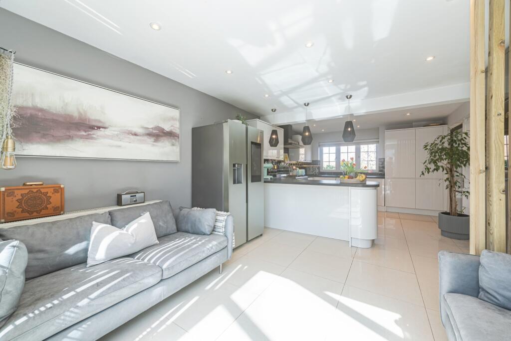 Kitchen and family area