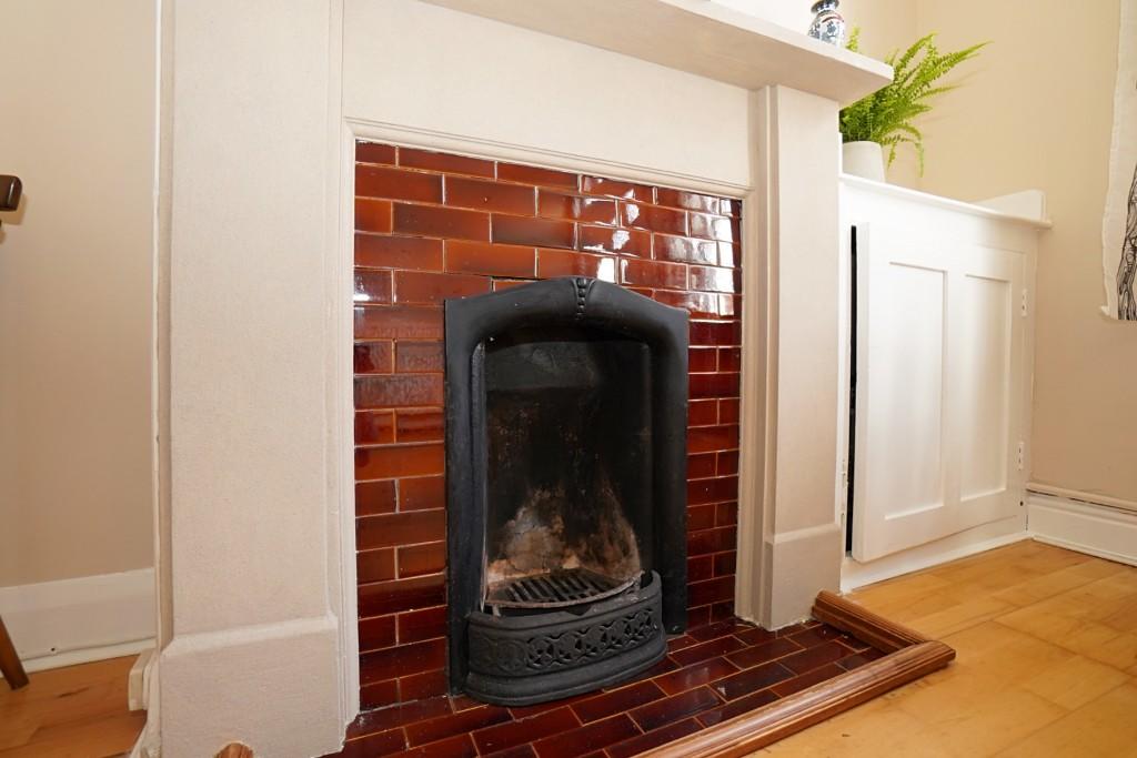Dining fireplace
