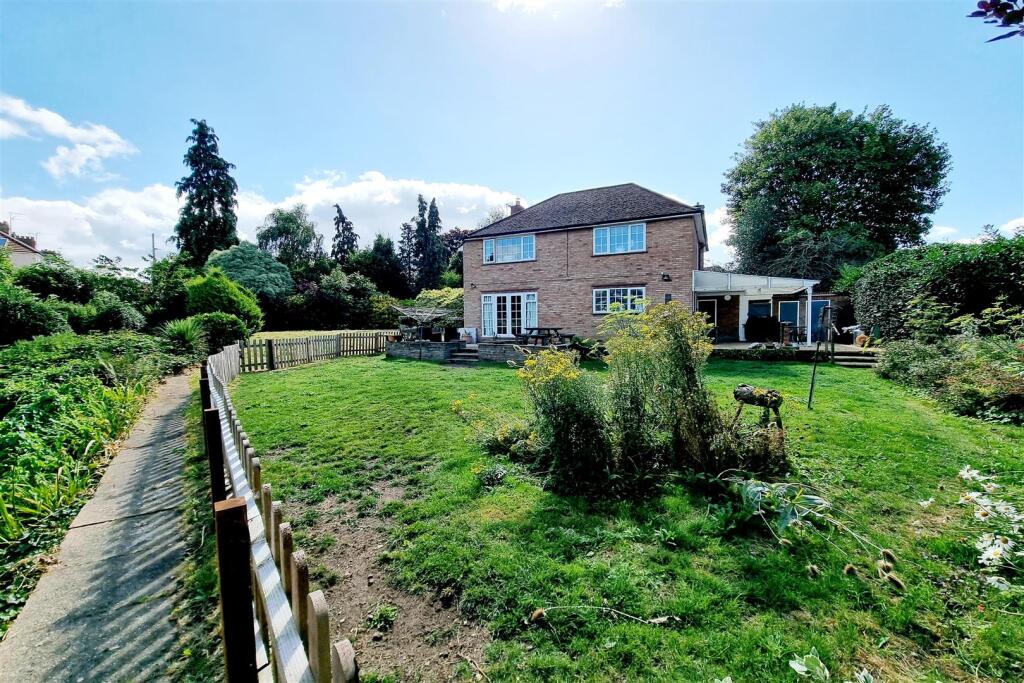 REAR OF HOUSE, PATHWAYS &amp; BUILDING PLOT: