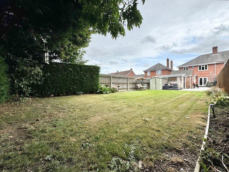 Garden back to patio area 