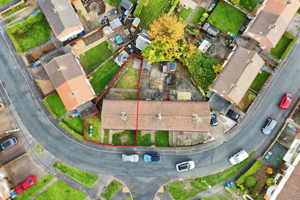 Aerial view of the property