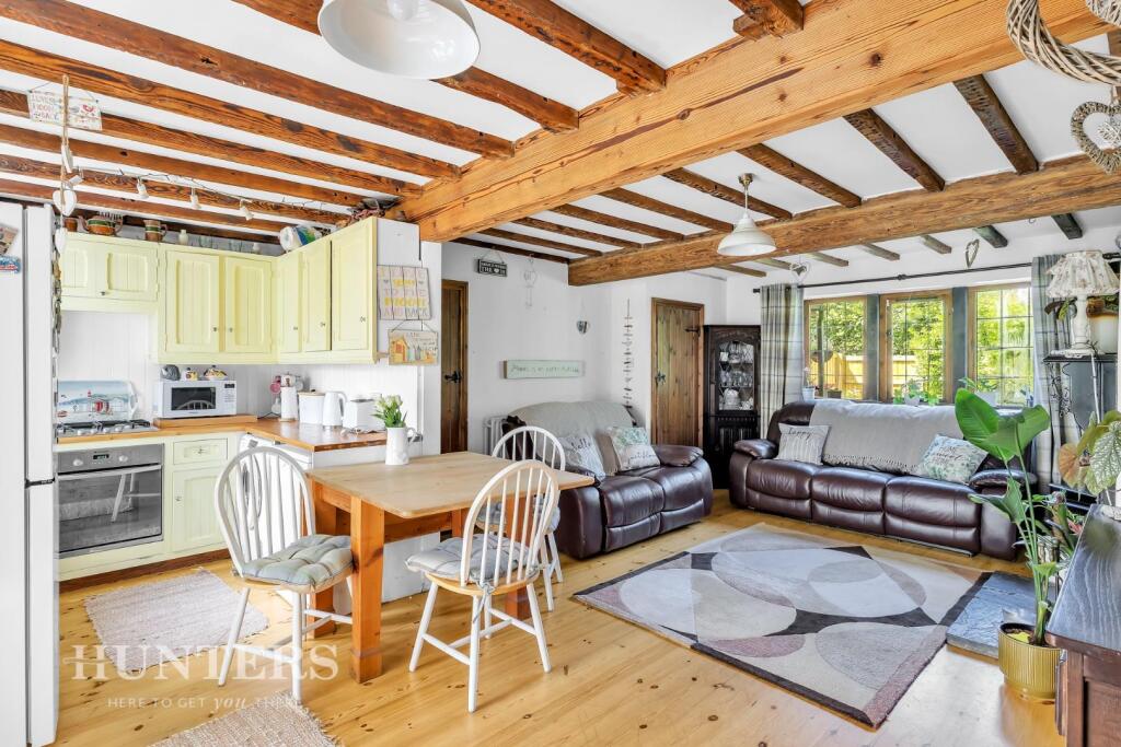 Open plan lounge kitchen