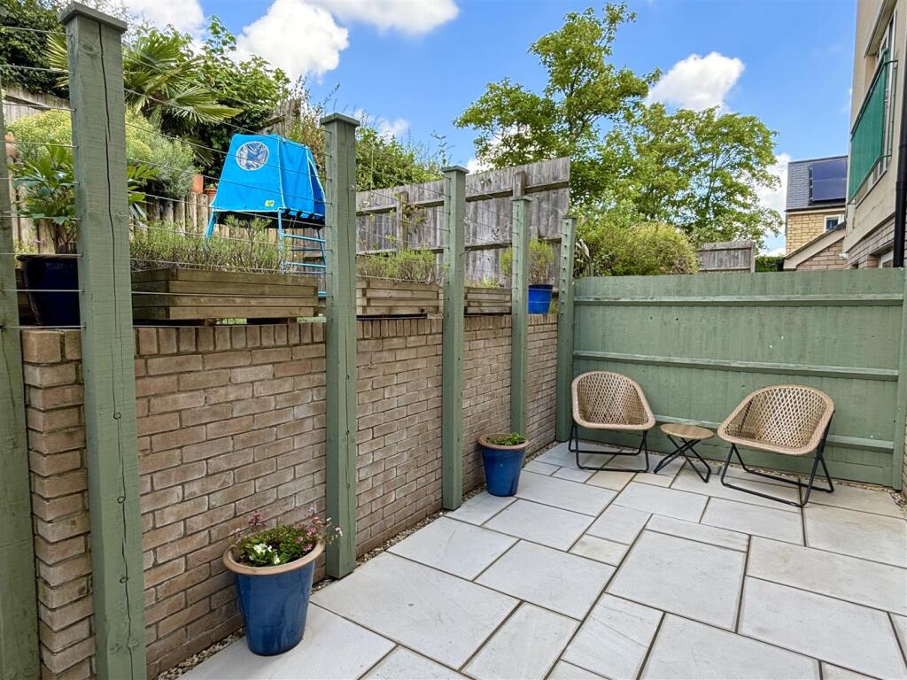 Paved terrace