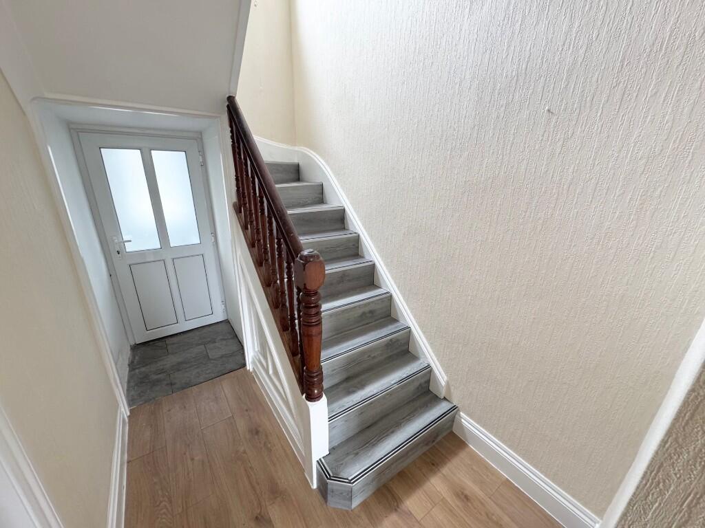 Stairs to landing