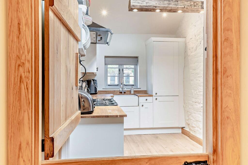 peak into the kitchen